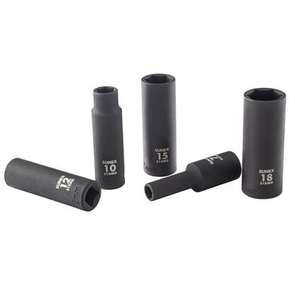 3/8" DRIVE METRIC 6 POINT DEEP 13-PIECE IMPACT SOCKET SET