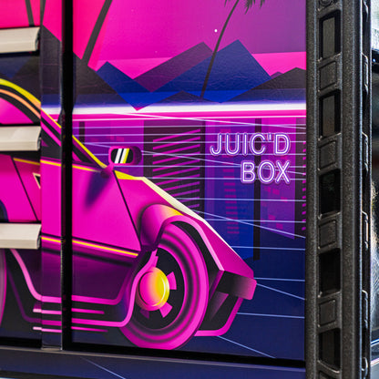 RETRO DESIGNED JUIC’D BOX 50” 7 DRAWER POWERED CART - BLACK