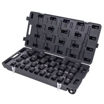 3/4" DRIVE SAE 6 POINT STANDARD 29-PIECE IMPACT SOCKET SET