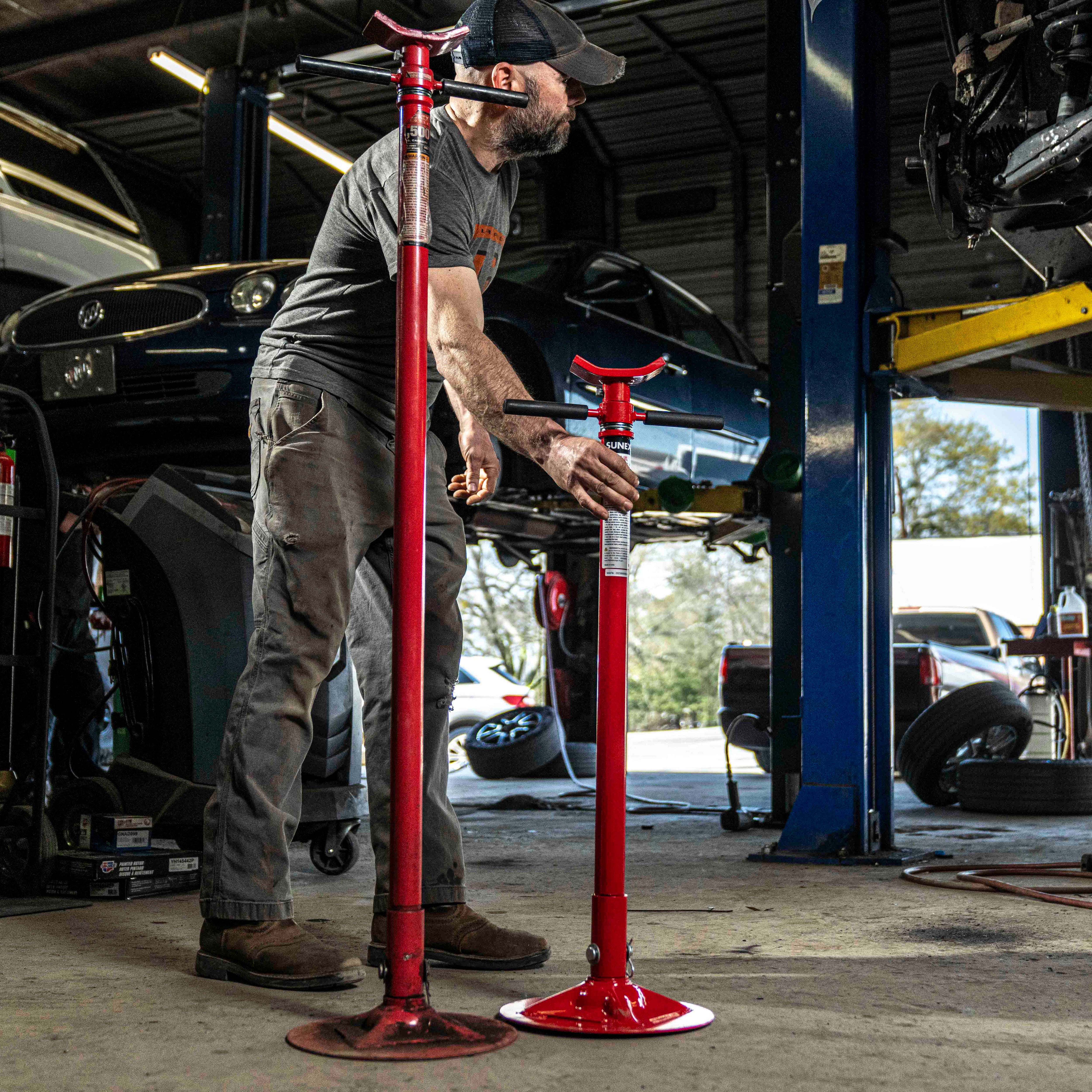 3/4 Ton Short Underhoist Stand – SUNEX Tools