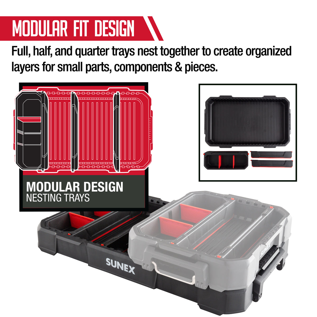 7 PIECE FULL PARTS TRAY SET