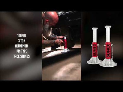 3 TON ALUMINUM JACK STAND PIN STYLE (PAIR)