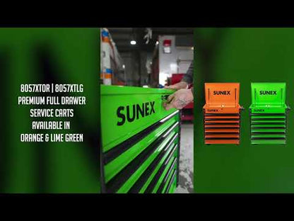 PREMIUM FULL DRAWER SERVICE CART - RED