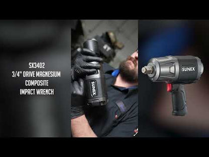 3/4” DRIVE MAGNESIUM COMPOSITE IMPACT WRENCH