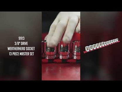 3/8" DRIVE WEATHERHEAD SOCKET 13 PIECE MASTER SET