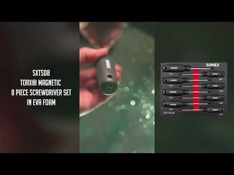 Torx® Magnetic 8 Piece Screwdriver Set In Eva Foam – SUNEX Tools