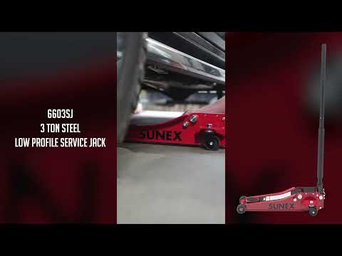 3 Ton Steel Low Profile Floor Jack – SUNEX Tools