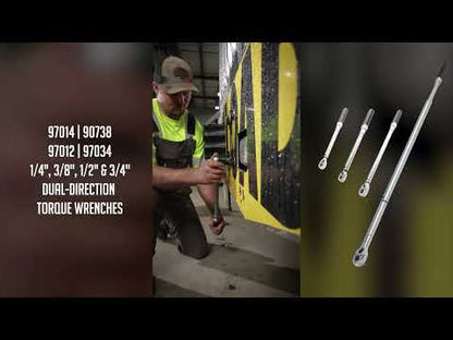 3/8" DRIVE 20-100 FT-LB (25–135 NM) DUAL-DIRECTION TORQUE WRENCH