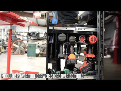 SUNEX TOOLS JUIC'D BOX 50" 7 DRAWER POWERED CART - 8065PCBK