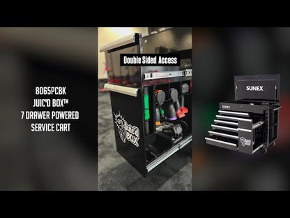 RAD DAN MANGA DESIGNED JUIC’D BOX 50” 7 DRAWER POWERED CART