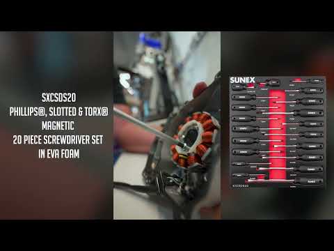 Phillips®, Slotted & Torx® Magnetic 20 Piece Screwdriver Set in