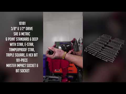 3/8 Drive Impact Socket Set, 50-Piece Standard SAE (5/16 to 3/4 Inch) and Metri 3/8 Drive Impact Socket Set, 50-Piece Standard SAE (5/16 to 3/4 Inch) and Metri