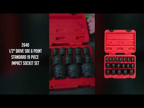 Sunex 3361 3/8 In Dr Impact Socket Set 6 Pt Deep SAE SUN3361 12-Pc - Foto 12