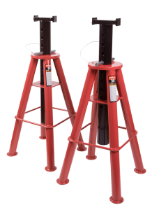 10 Ton High Height Pin Type Jack Stands (Pair)