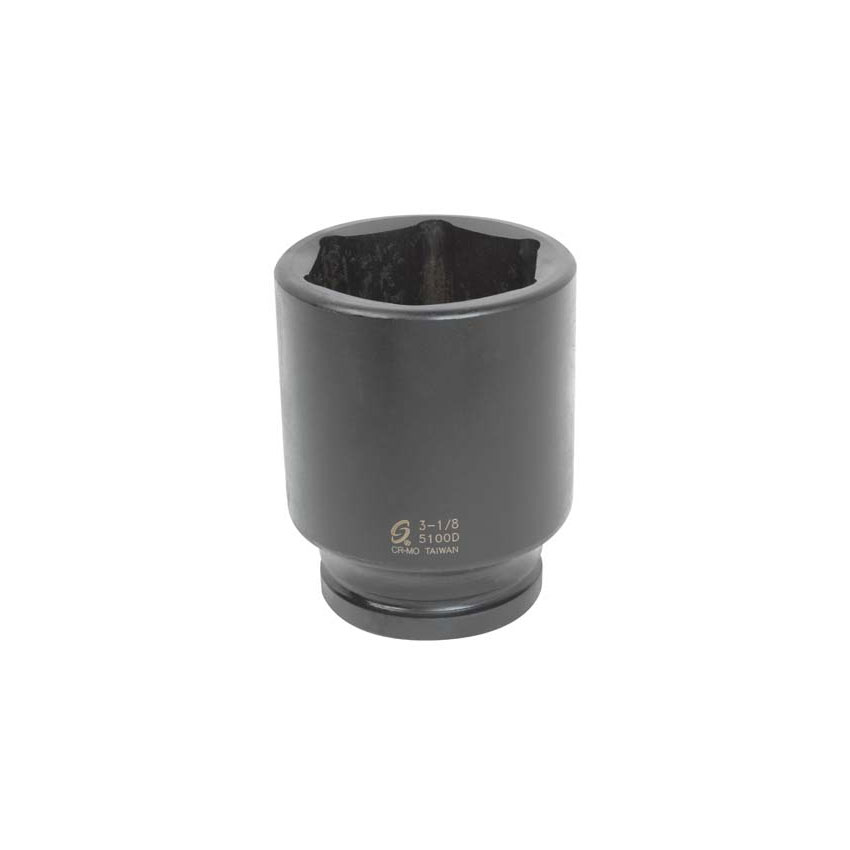drive deep well 2-1/8 in impact socket with 1 in 