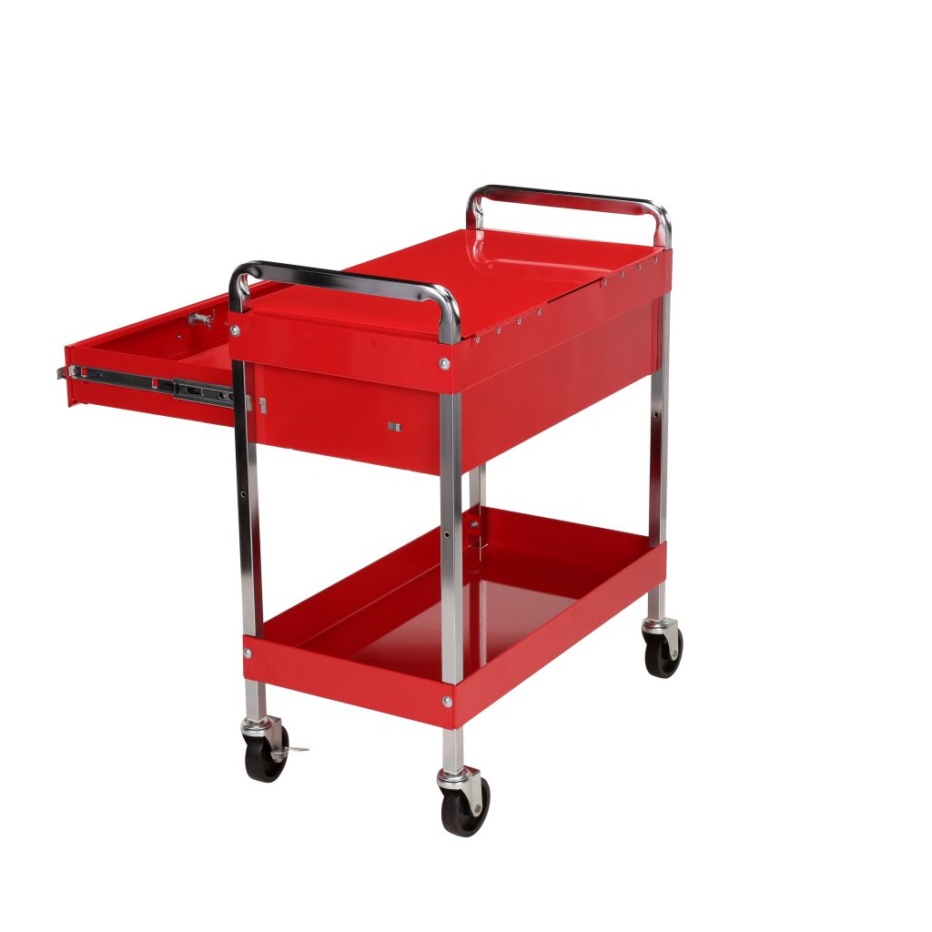 2 Drawer Locking Top Service Cart - 500 Lb Capacity, Sunex International