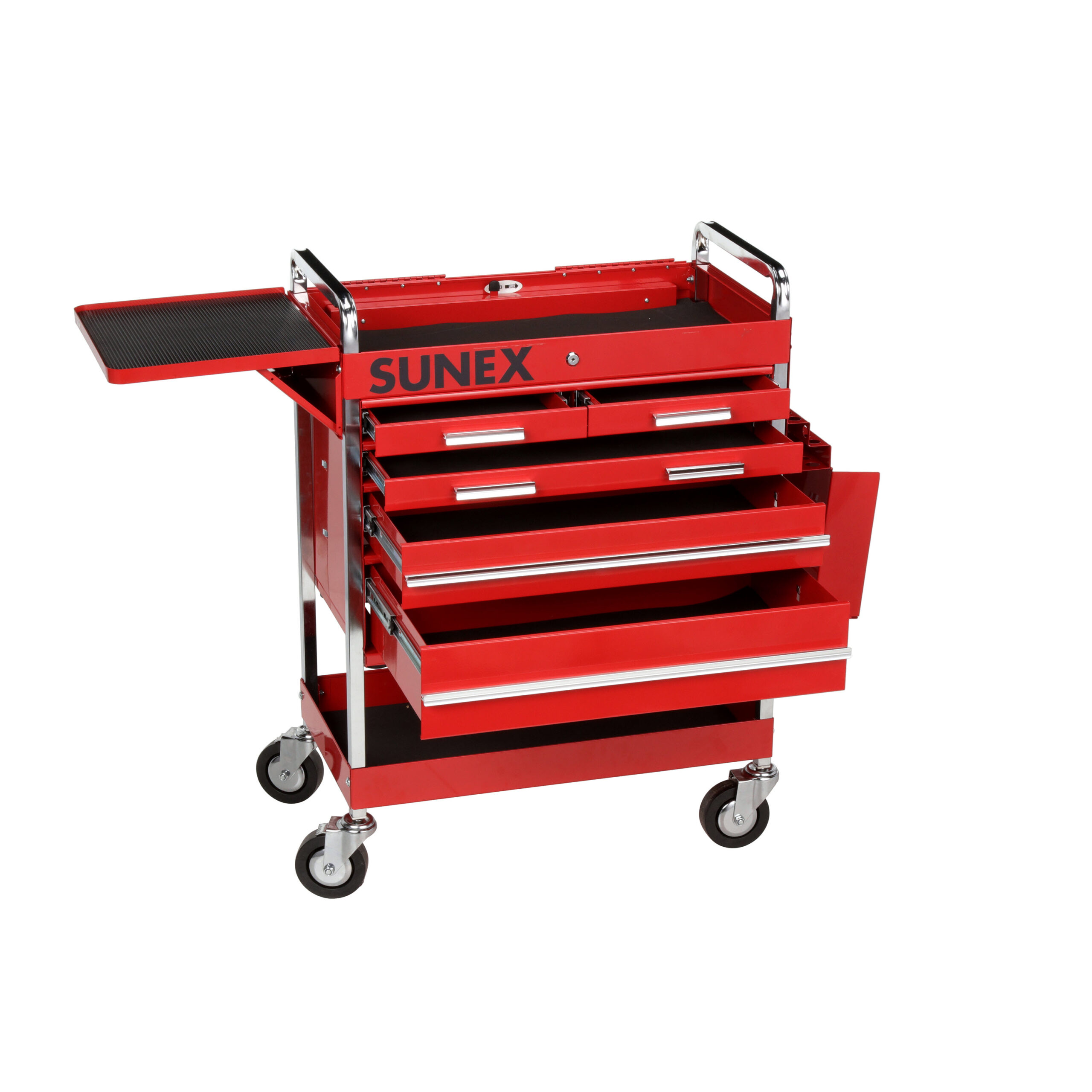 Heavy Duty 5 Drawer Service Cart – Red