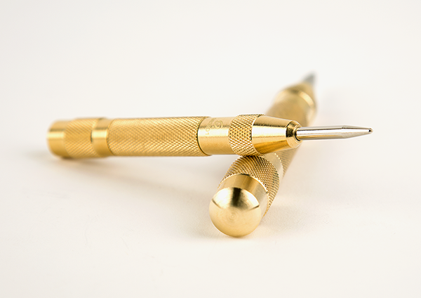 Spring loaded brass center punch – Proof Fly Fishing