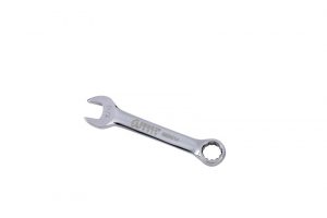 7/16" Fully Polished Stubby Combination Wrench