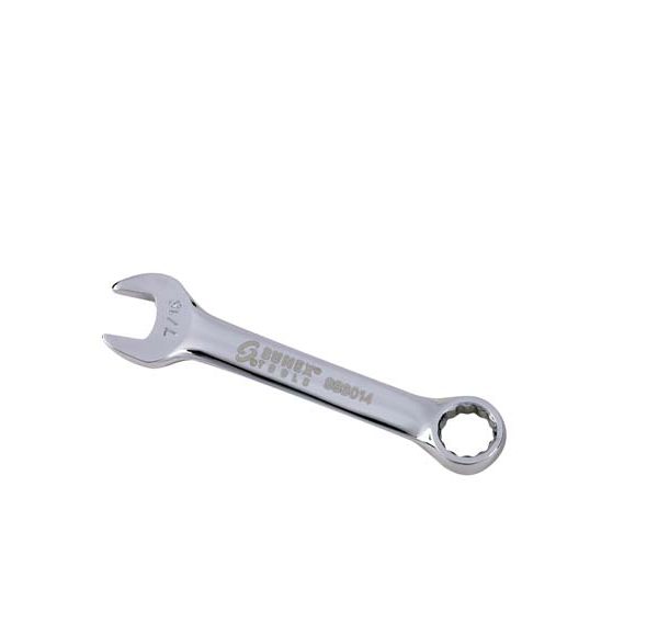 7/16″ Fully Polished Stubby Combination Wrench 1