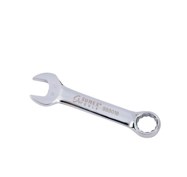 9/16″ Fully Polished Stubby Combination Wrench 1