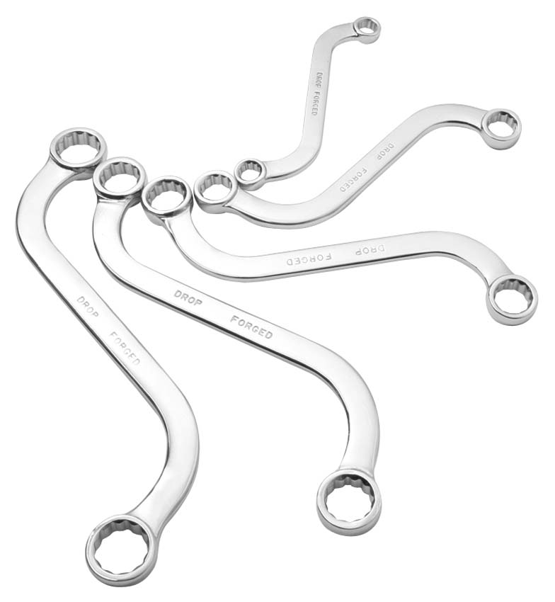 Fully Polished Metric S-Style Wrench Set