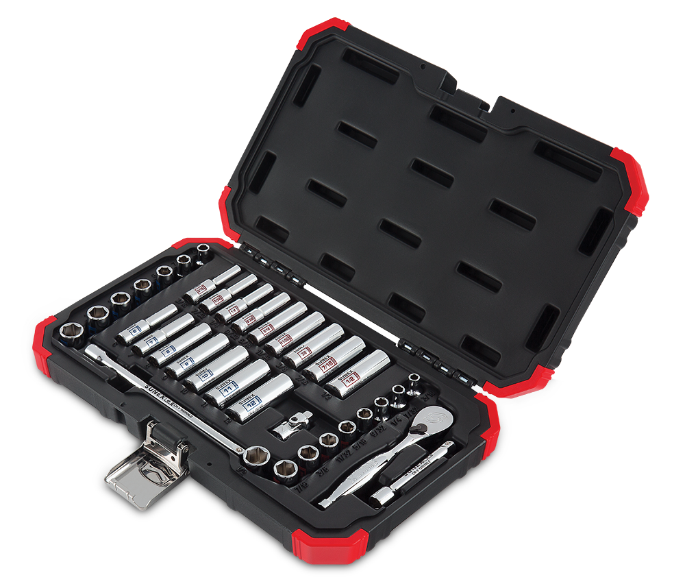 1/4 In Drive Socket Set SAE 6 PT Rail for sale online Sunex Tools 19000U 7 Pc 