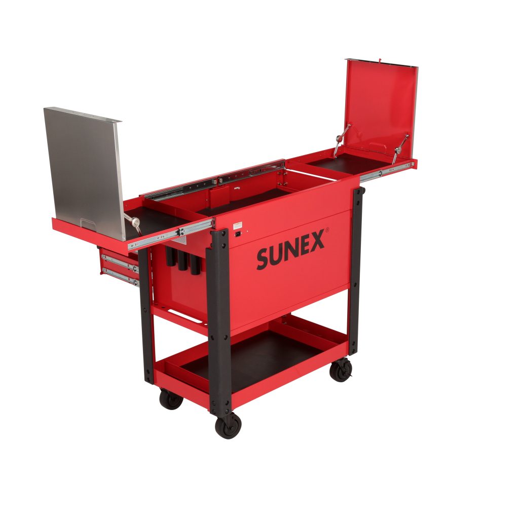 SUNEX TOOLS 18 in. Economy Utility Cart in Red 8003SC - The Home Depot