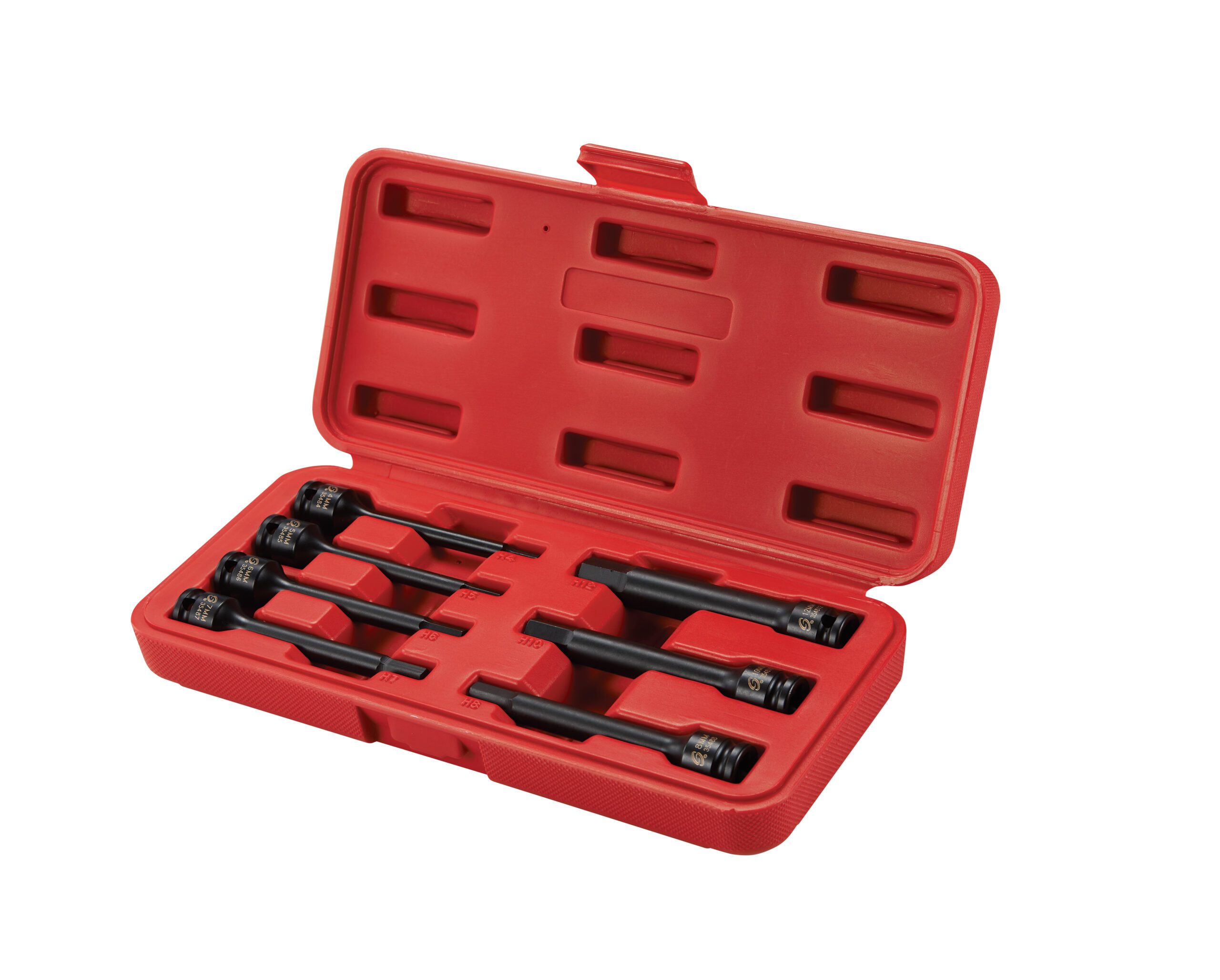 3/8″ Drive Extended Length Metric Impact Hex Driver Set- 7 Piece