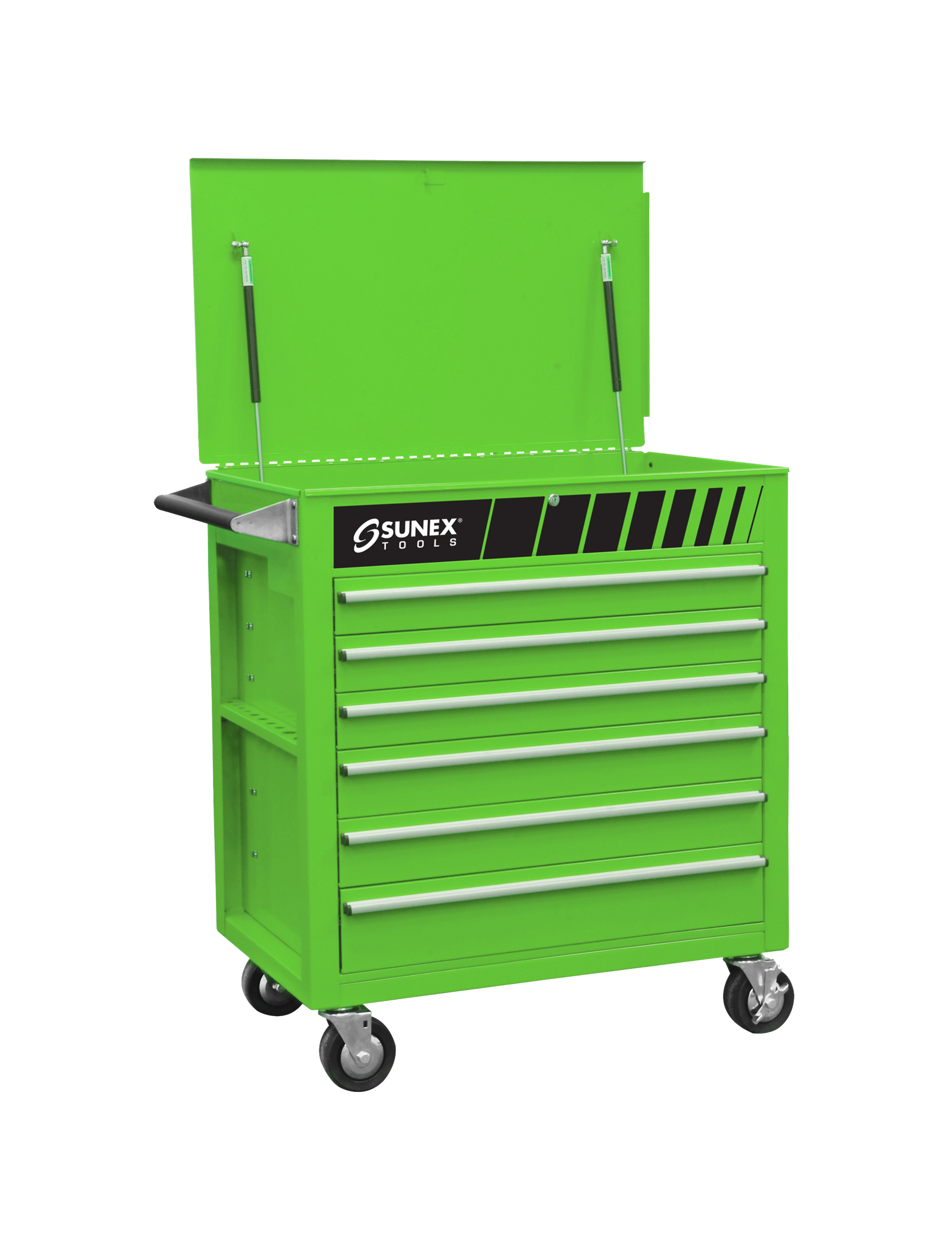 Full Drawer Service Cart – Green