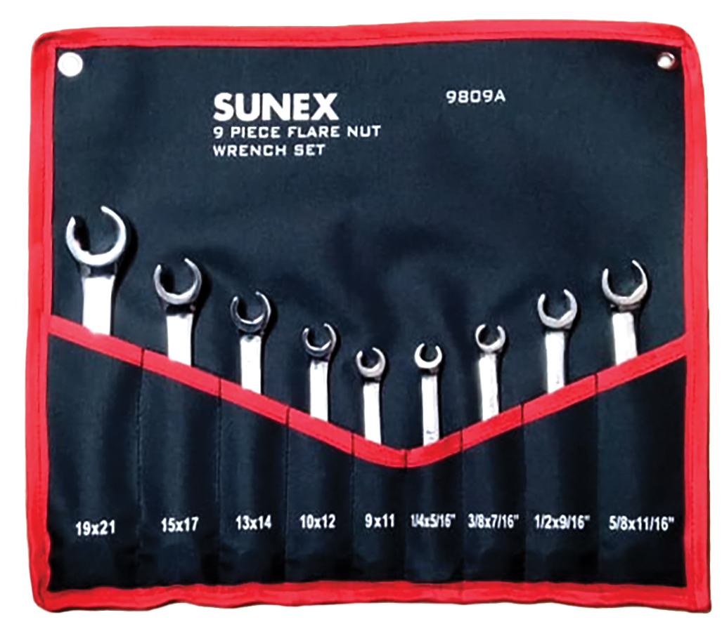9 Piece Flare Nut Wrench Set