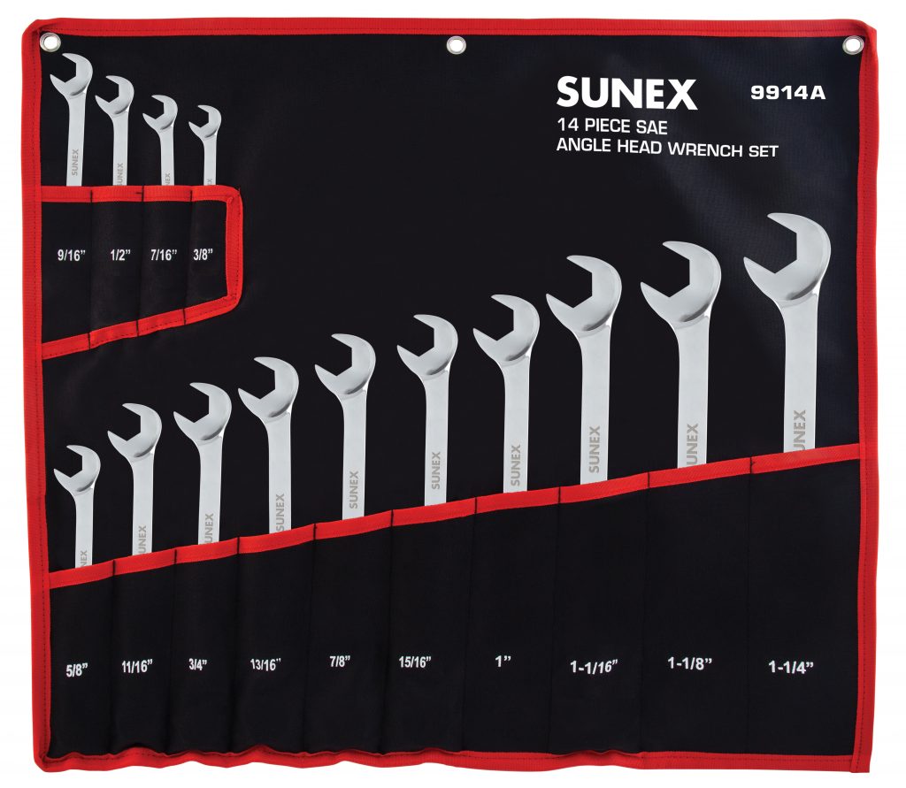 14 Piece SAE Angle Head Wrench Set - SUNEX Tools