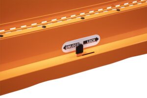 8057XTOR Premium Full Drawer Service Cart - Orange Drawer Lock