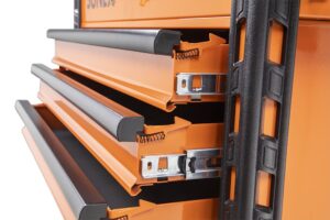 8057XTOR Premium Full Drawer Service Cart - Orange Drawers